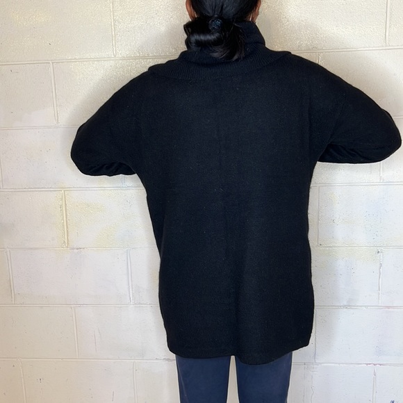 Very nice good condition black & gold cowl neck sweater by Spree. - Picture 10 of 10